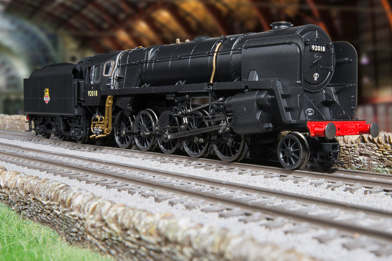 Hornby R30396 BR (Early) Class 9F No.92018 DCC Ready OO Gauge