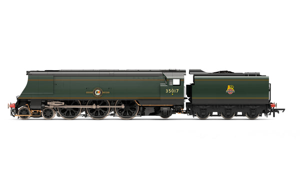 Hornby R3861 Early BR Merchant Navy Class (Original) 4-6-2 'Belgian Marine' No.35017 DCC Ready OO Gauge