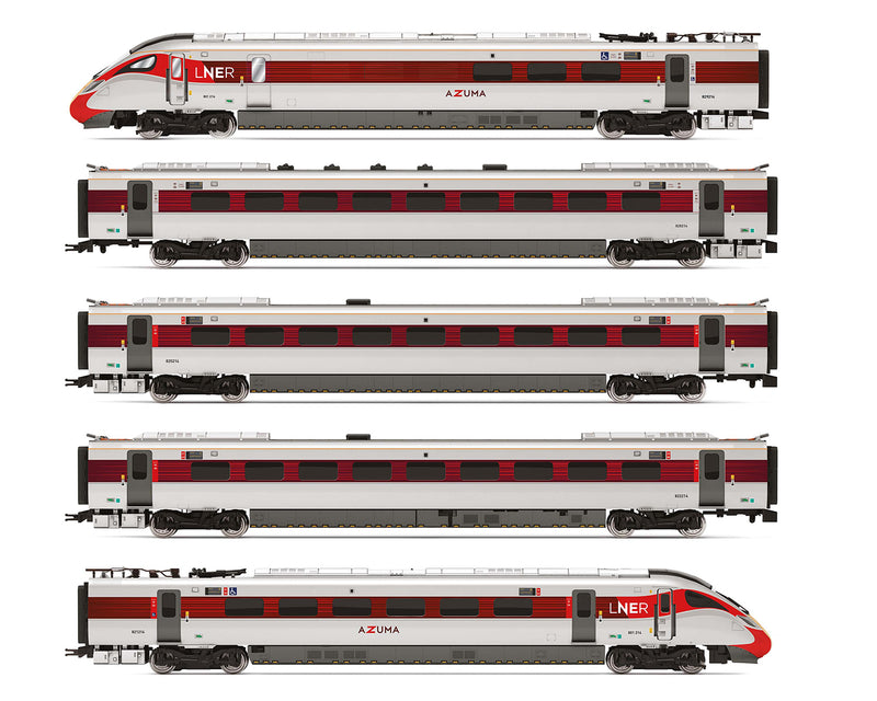 Hornby R3965 LNER 'Azuma' Class 801 /2 5 Car Train Pack DCC Ready OO Gauge