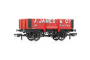 Hornby R60103 (Pack of 3) Plank Wagons 'BW & Co', 'J-James & Co', 'Newstead' OO Gauge