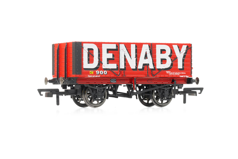 Hornby R60104 (Pack of 3) Plank Wagons 'Denaby' OO Gauge