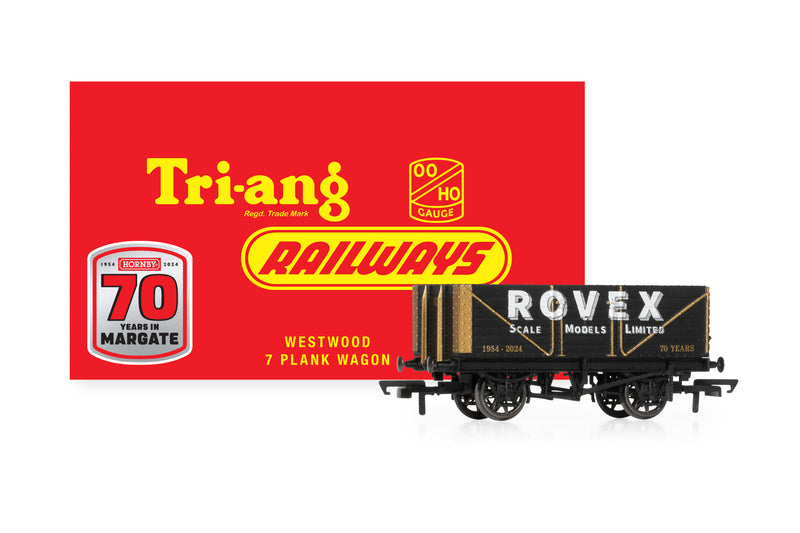 Hornby R60263 Hornby 70 Years In Margate, Westwood 7 Plank Wagon 1954-2024 (Limited Edition) OO Gauge