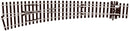 Peco Streamline SL-E187 Curved Left Hand Turnout Electrofrog Code 75 OO Gauge
