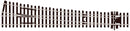 Peco Streamline SL-E188 Large Radius Right Hand Turnout Electrofrog Code 75 OO Gauge