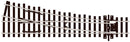 Peco Streamline SL-E191 Small Radius Right Hand Turnout Electrofrog Code 75 OO Gauge