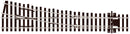 Peco Streamline SL-E195 Medium Radius Right Hand Turnout Electrofrog Code 75 OO Gauge