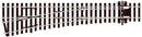 Peco Streamline SL-E196 Medium Radius Left Hand Turnout Electrofrog Code 75 OO Gauge