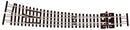 Peco Streamline SL-E386F Curved Turnout Right Hand Electrofrog Code 55 N Gauge