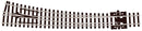 Peco Streamline SL-386 Curved Right Hand Turnout Insulfrog Code 80 N Gauge