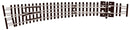 Peco Streamline SL-E387F Curved Turnout Left Hand Electrofrog Code 55 N Gauge