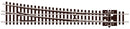 Peco Streamline SL-E388F Large Radius Right Hand Turnout Electrofrog Code 55 N Gauge