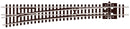 Peco Streamline SL-E389F Large Radius Left Hand Turnout Electrofrog Code 55 N Gauge