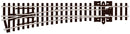 Peco Streamline SL-E396 Medium Radius Left Hand Turnout Electrofrog Code 80 N Gauge