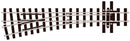 Peco Streamline SL-E496 Left Hand Main Line Turnout Narrow Gauge OO-9