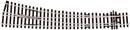 Peco Streamline SL-E86 Large Radius Curved Right Hand Turnout Electrofrog OO Gauge