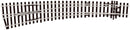 Peco Streamline SL-E87 Large Radius Curved Left Hand Turnout Electrofrog OO Gauge