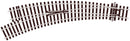 Peco Streamline SL-U77 Small Radius Curved Left Hand Turnout Unifrog Code 100 OO Gauge