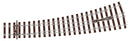 Peco Streamline SLU1187 Left Hand Curved Turnout Unifrog "Bullhead" Code 75 OO Gauge