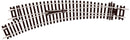 Peco Setrack ST-245 Left Hand Curved Turnout OO Gauge
