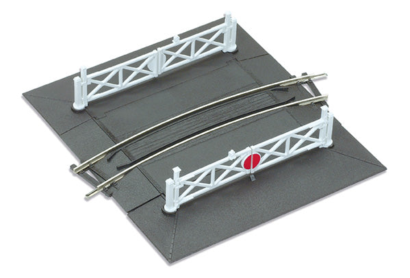 Peco Setrack ST-266 1st Radius Level Crossing Unit With Gates OO Gauge