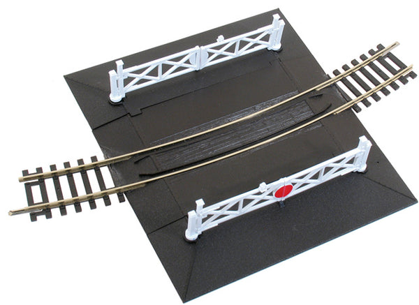 Peco Setrack ST-267 4th Radius Level Crossing Unit With Gates OO Gauge