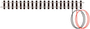 Peco Setrack ST-413 Double Straight Wired Narrow Gauge OO-9