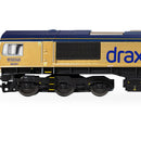 Hornby R30461 Class 66 GBRF Drax (Gold) 'Drax Power Station' No. 66301 (Railroad) DCC Ready, OO Gauge
