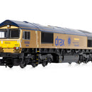 Hornby R30461 Class 66 GBRF Drax (Gold) 'Drax Power Station' No. 66301 (Railroad) DCC Ready, OO Gauge