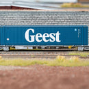 Hornby TT6033 TOUAX Sffgmss IFA Wagon with 45T Container 'Geest' (TT:120)