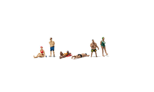 Woodland Scenics A1962 Scenic Accents, Beach Goers. HO/OO Figures