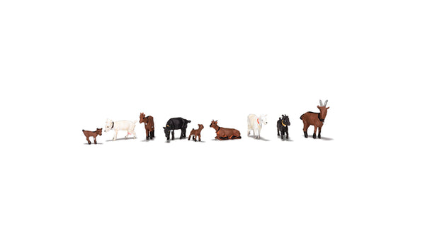 Woodland Scenics A1965 Scenic Accents, Goat Herd. HO/OO Figures