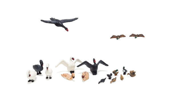 Woodland Scenics A1969 Scenic Accents, Ducks & Swans. HO/OO Figures