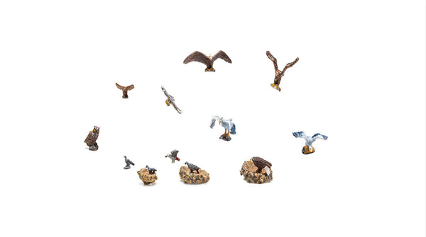 Woodland Scenics A1970 Scenic Accents, Birds & Nests. HO/OO Figures