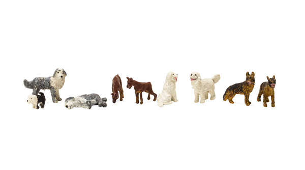 Woodland Scenics A1971 Scenic Accents, Dog Pack. HO/OO Figures