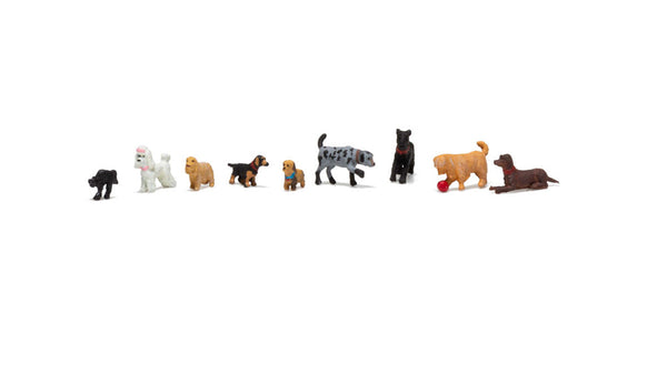 Woodland Scenics A1972 Scenic Accents, Cats & Dogs. HO/OO Figures