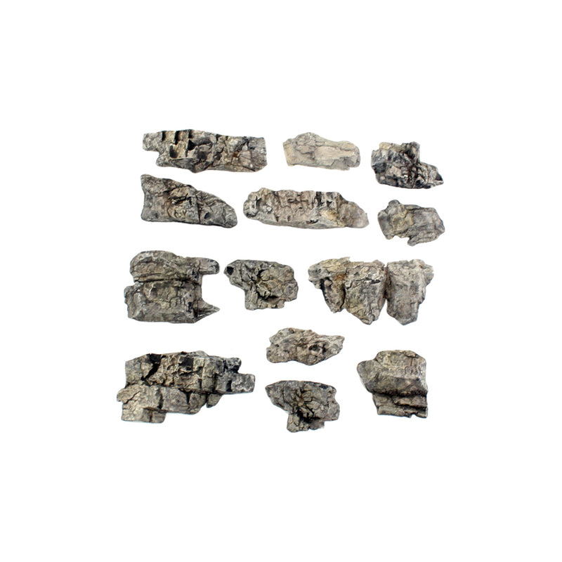 Woodland Scenics C1139 Ready Rocks "Outcroppings" 13 Pieces