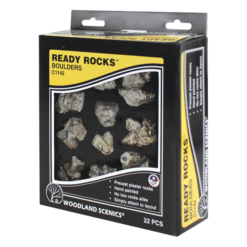 Woodland Scenics C1142 Ready Rocks "Boulders" 22 Pieces