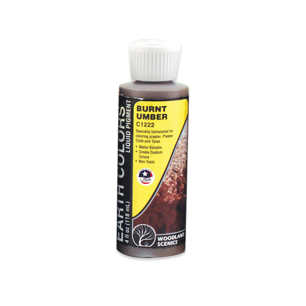 Woodland Scenic C1222 Earth Colours Liquid Pigment, Burnt Umber, 118 ml