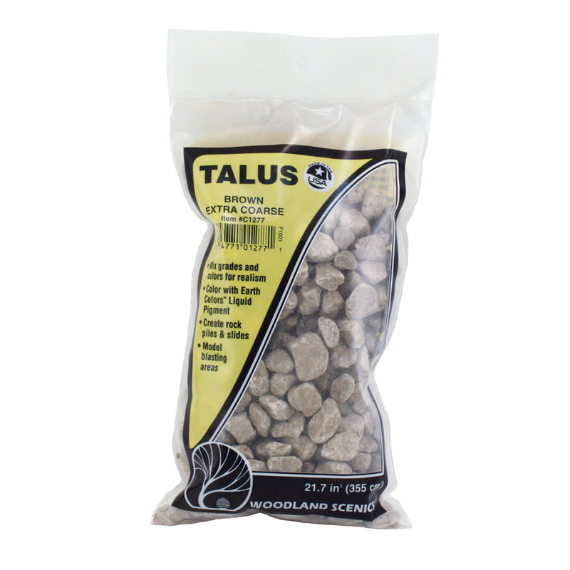 Woodland Scenics C1277 Talus, Extra Coarse, Brown