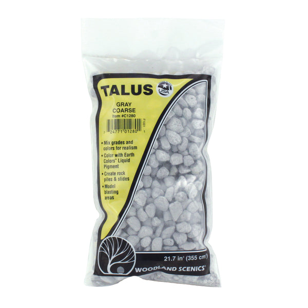 Woodland Scenics C1280 Talus, Coarse, Grey