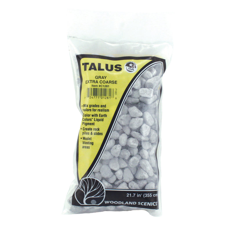 Woodland Scenics C1281 Talus, Extra Coarse, Grey