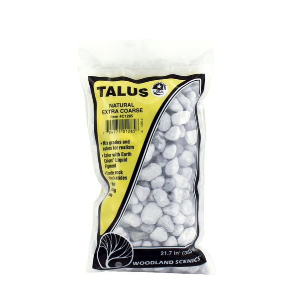 Woodland Scenics C1285 Talus, Extra Coarse, Natural (light Grey)