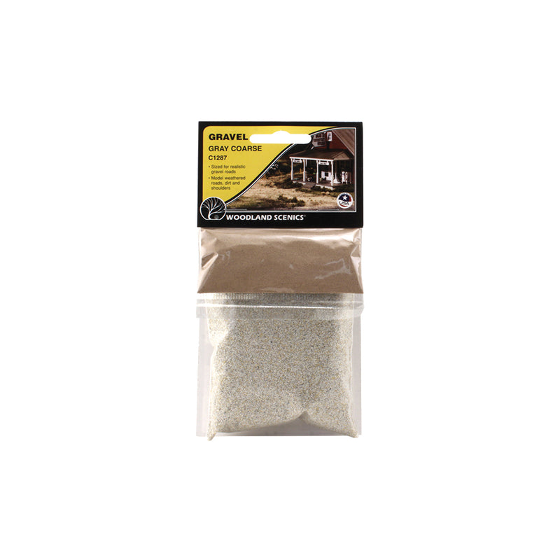 Woodland Scenics C1287 Coarse Gravel, Grey