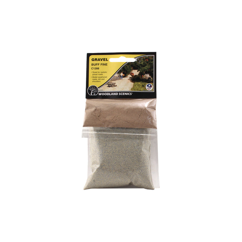 Woodland Scenics C1288 Fine Gravel, Buff