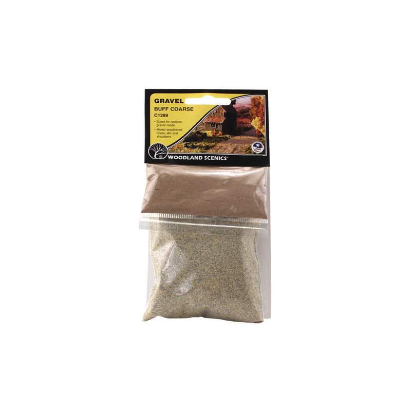 Woodland Scenics C1289 Coarse Gravel, Buff