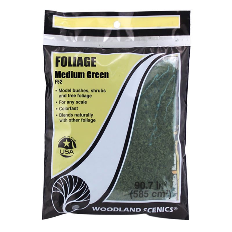 Woodland Scenics F52, Foliage, Medium Green