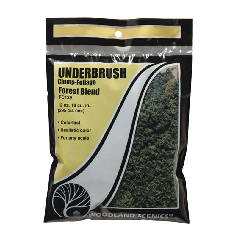 Woodland Scenics FC139 Underbrush, Forest Blend, Bag