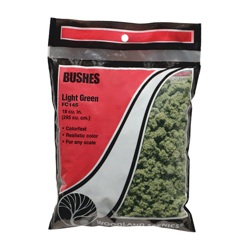 Woodland Scenics FC145 Bushes, Light Green, Bag