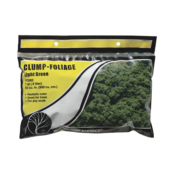 Woodland Scenics FC682 Clump Foliage, Light Green