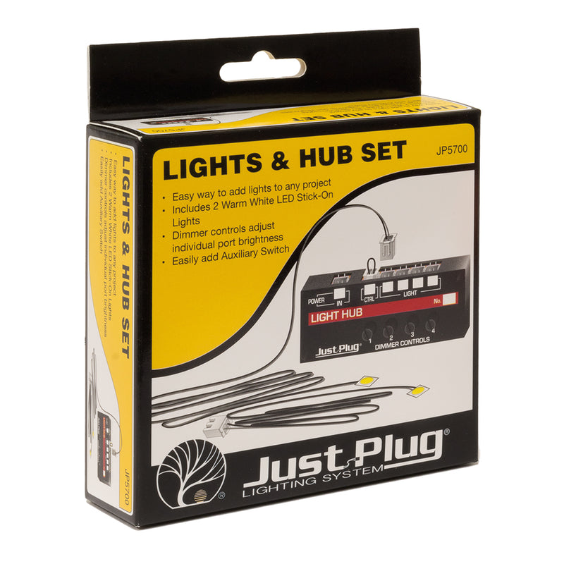 Woodland Scenics JP5700 Just Plug, Lights & Hub Set